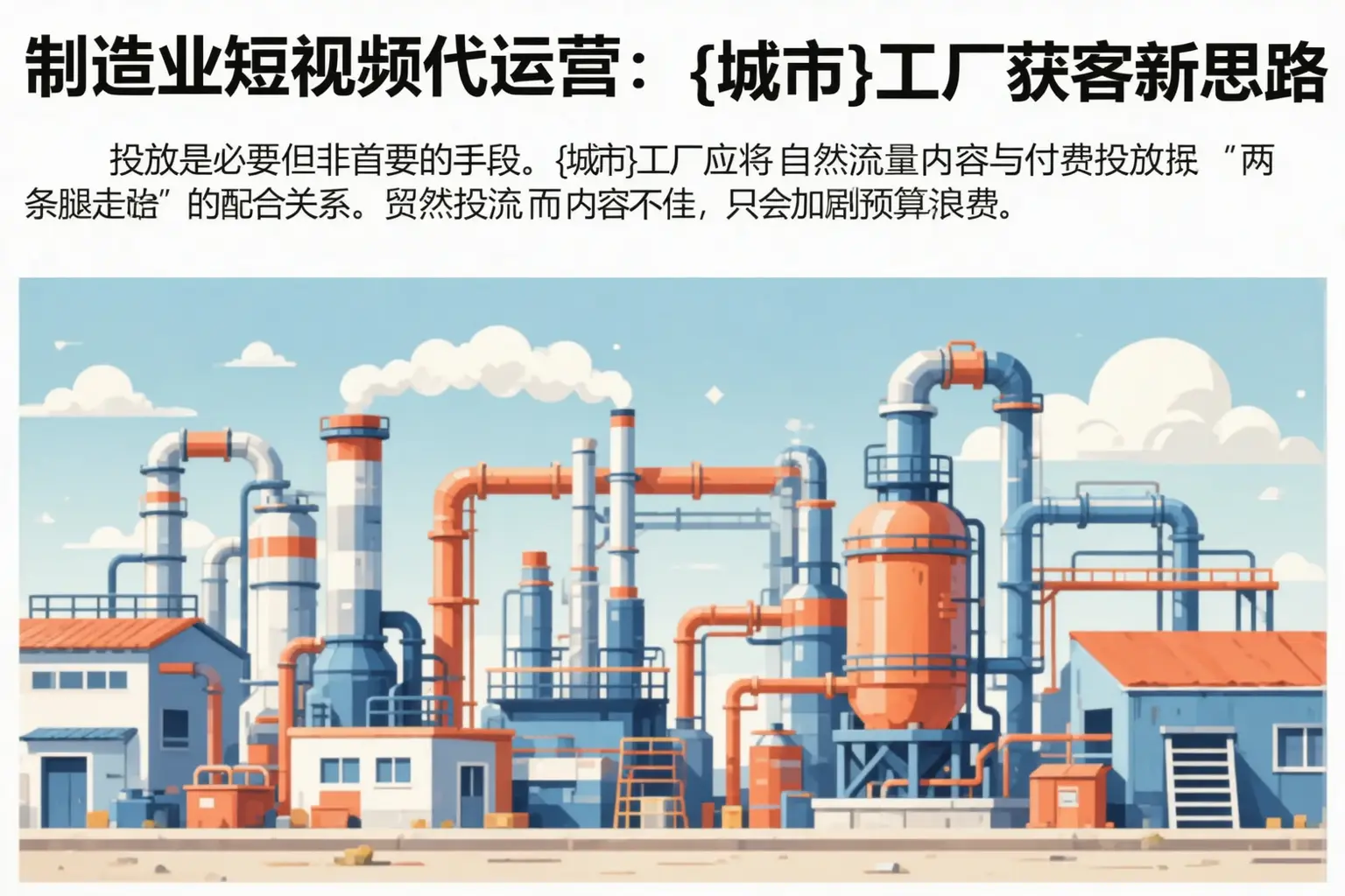 制造业短视频代运营:沙河工厂获客新思路